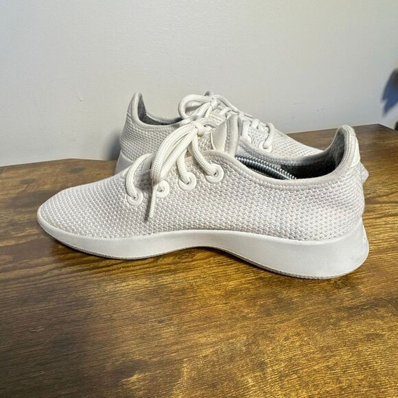 Allbirds Shoes Womens 8 White Tree Runner Trainers Comfort Sneakers - Picture 4 of 11